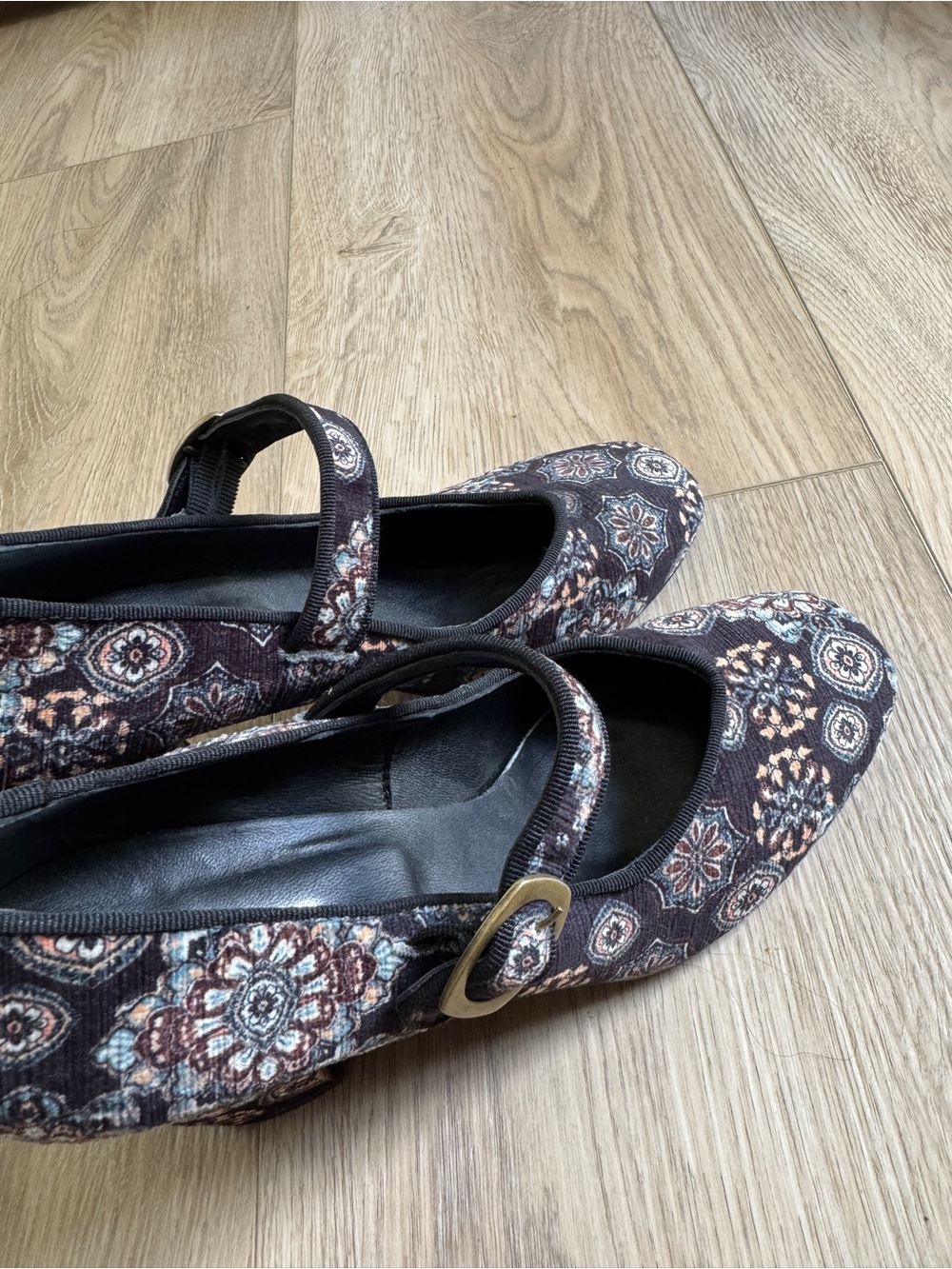 Sundance Catalog Beauty Beyond Heels Classic Mary Jane Strap Paisley Print - Picture 7 of 10
